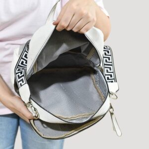 شنطة ظهر نسائية انيقة من القماش المبطن ومضادة للسرقة شنطة ظهر نسائية انيقة من القماش المبطن ومضادة للسرقة